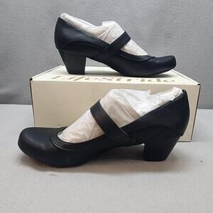 LifeStride Womens Rozz Black Mary Jane Heels Shoes SZ 9 - NIB